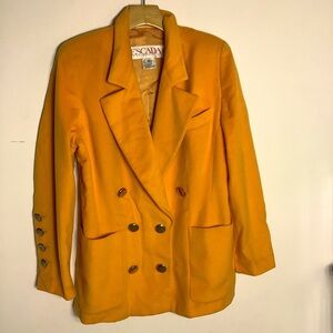 Vintage Escada Wool double Breasted Blazer luxury designer jacket